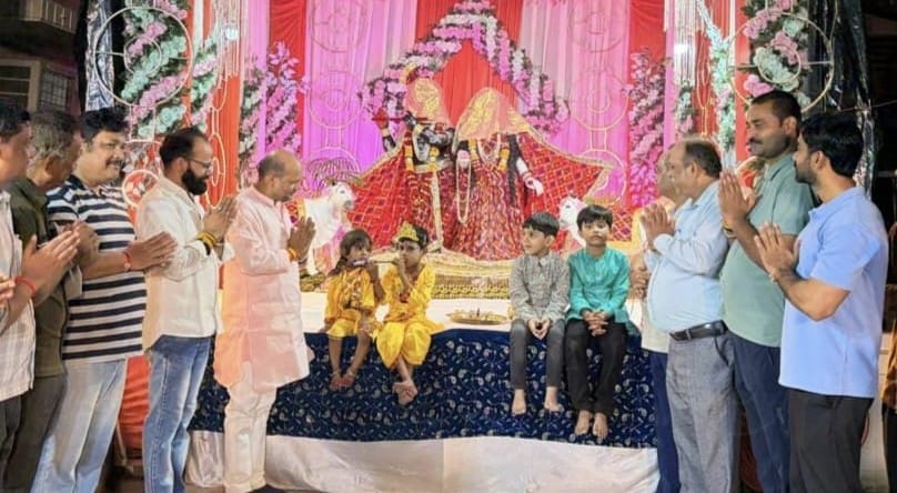At 12 o'clock in the night, the electricity went off and the laughter of little Krishna started echoing.