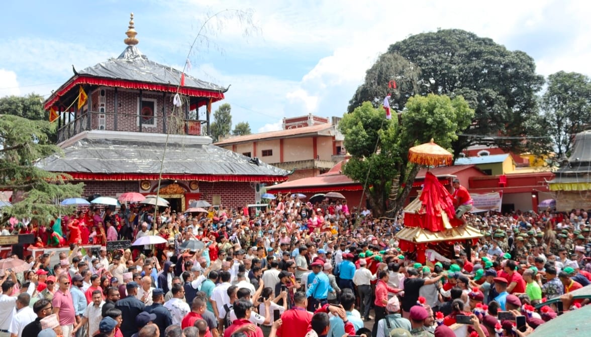 पाल्पा में भगवती रथ यात्रा। स्रोत फाइल फोटो