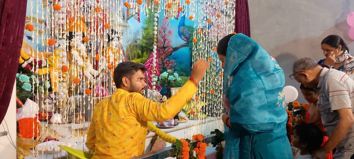 Shri Krishna Janmashtami celebrated with devotion and enthusiasm across the district.