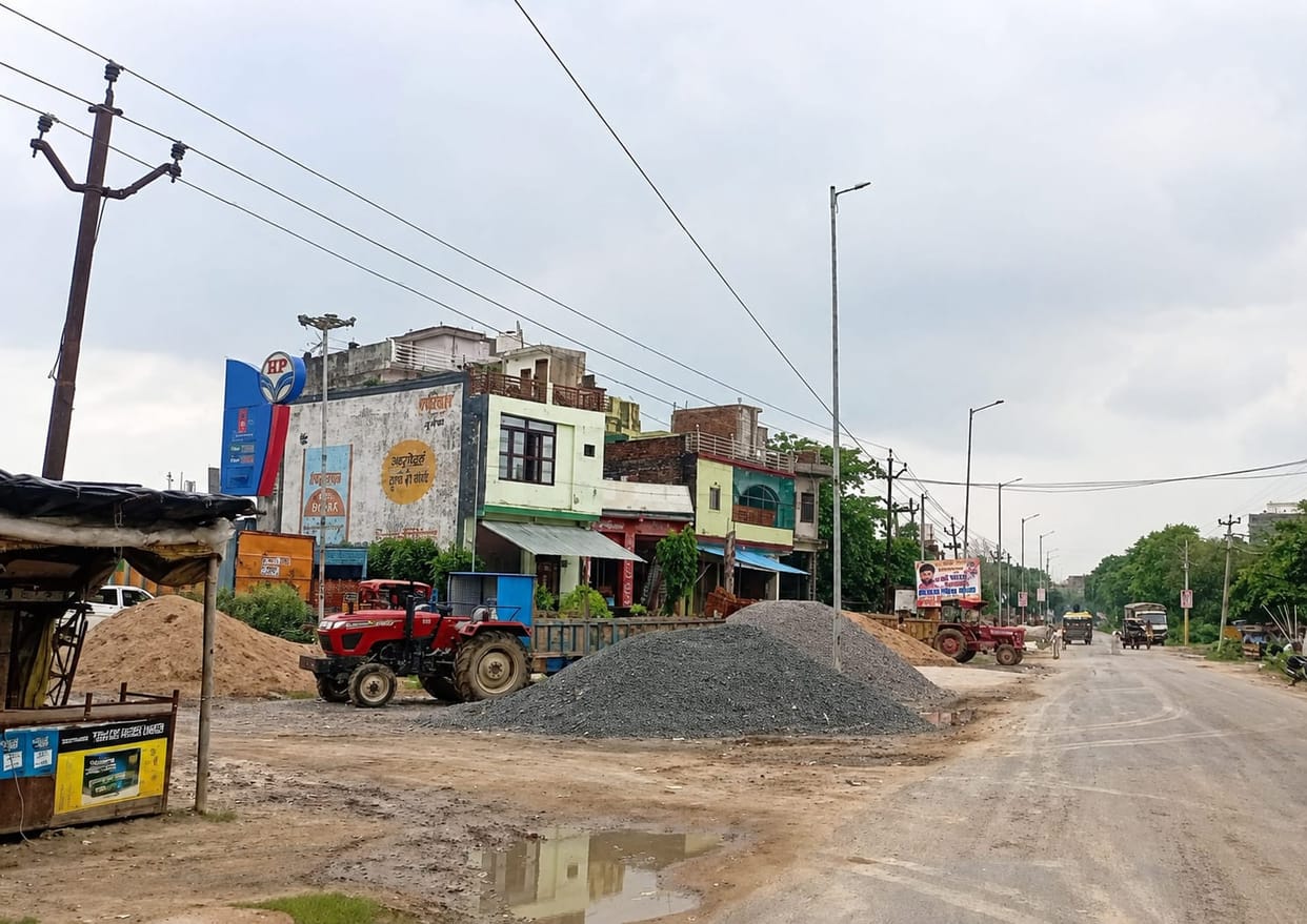 Building a home has become costlier; prices of *maurang* (coarse sand) and *gitti* (crushed stone) have surged due to the closure of riverbed quarries.