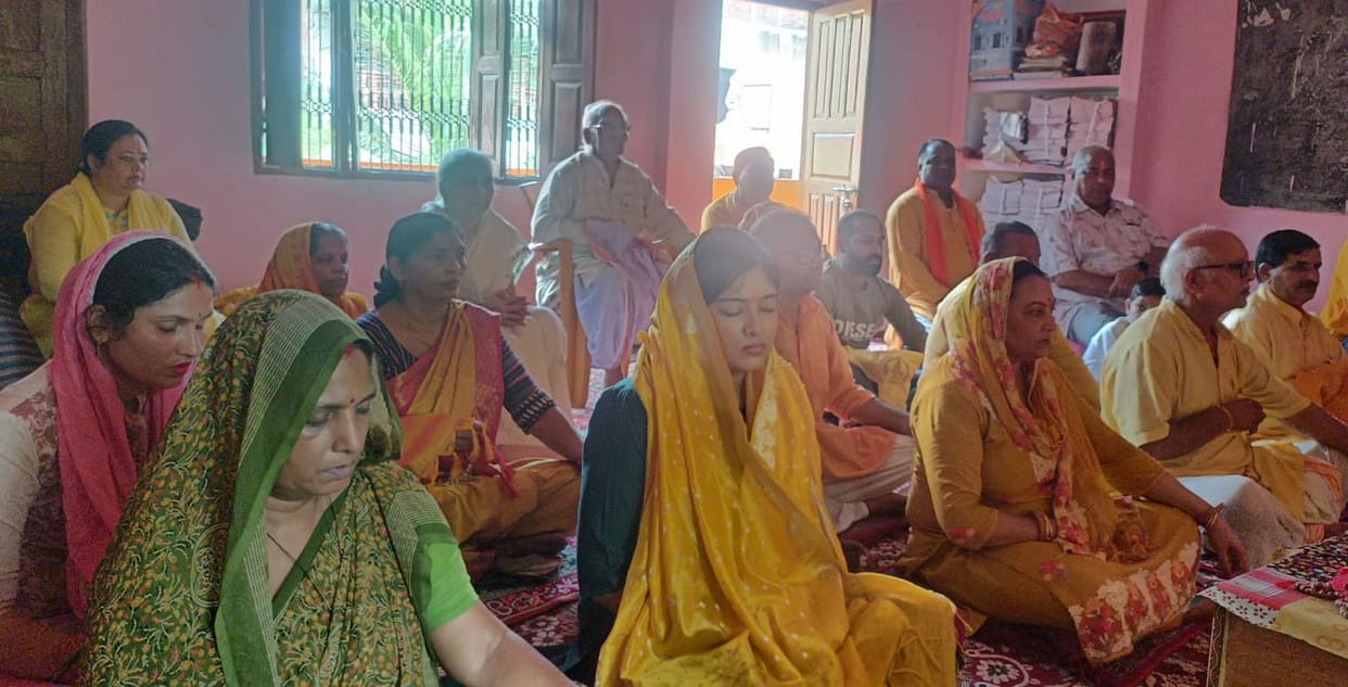 Spiritual practice brings peace to the mind.