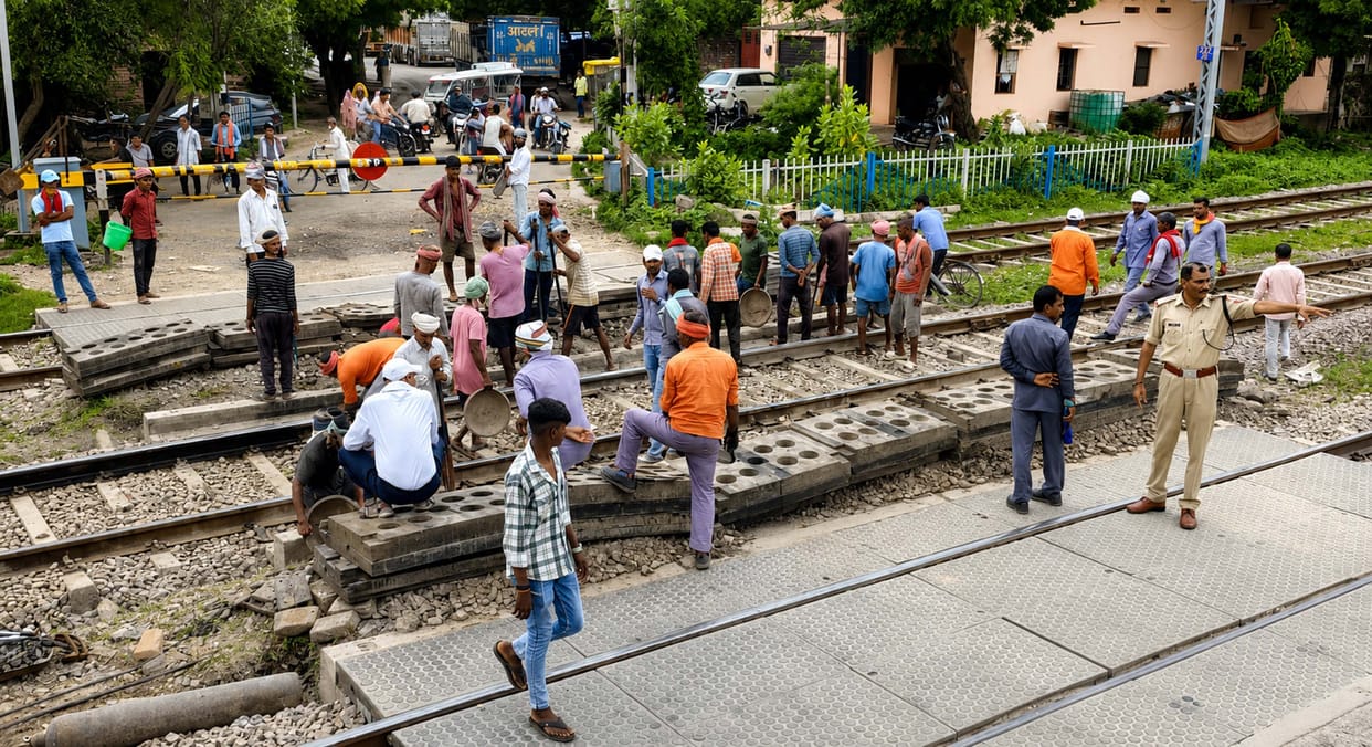 Pakri railway gate will remain closed for eight hours today as well.