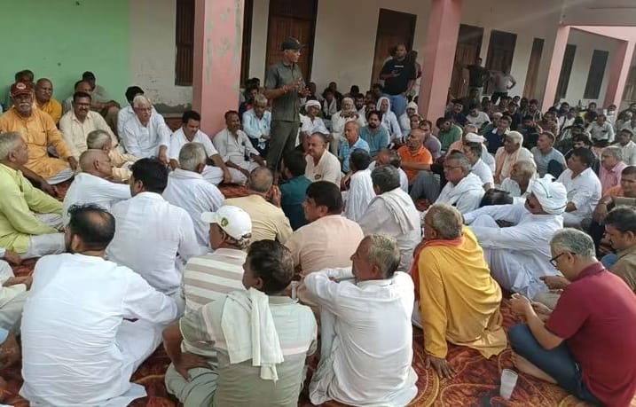 Indefinite sit-in protest in Kharak against UGC and reservation.