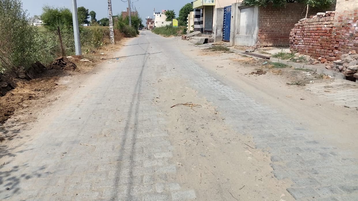 Main peripheral road of Matana in shambles for four years; villagers distressed