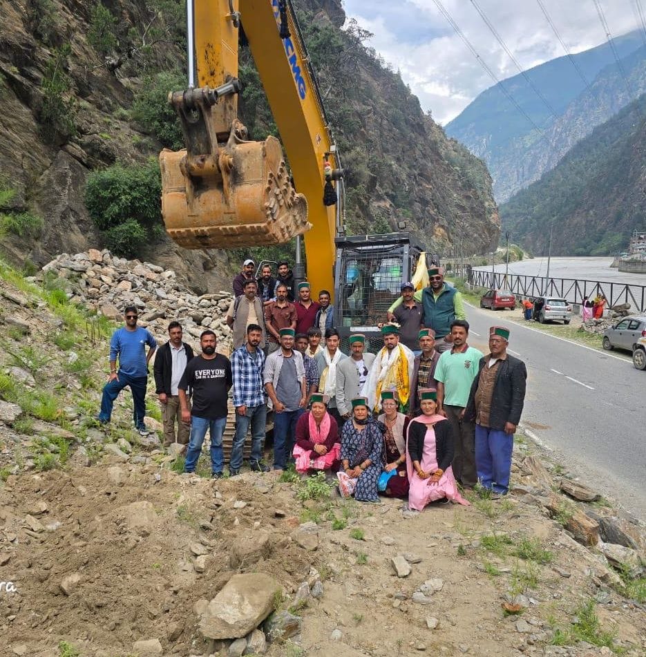 किन्नौर जिले के रूनंग गांव के लिए शुरू हुआ सड़क का निर्माण कार्य, ग्रामीणों ने जताई खुशी। संवाद