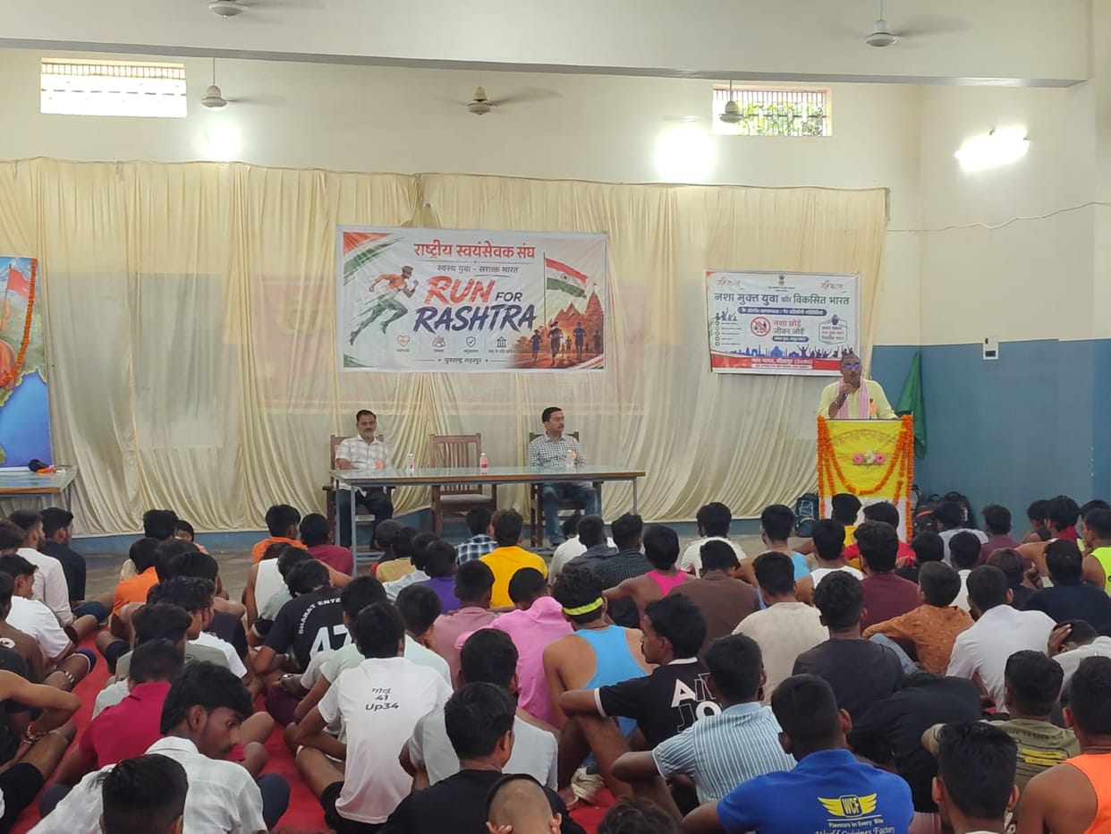 Nagendra triumphs in the 'Run for Rashtra' marathon.