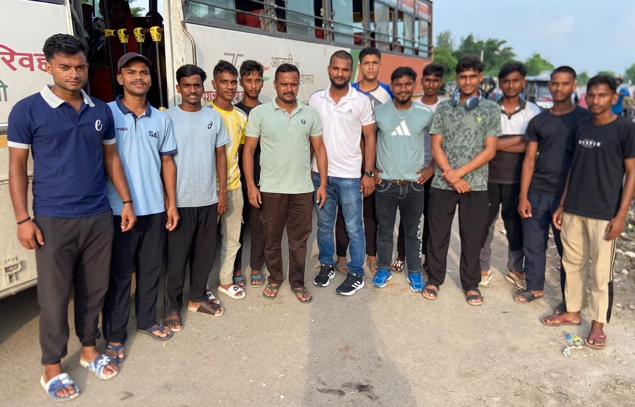 The team left for Ayodhya by bus, competition starts today