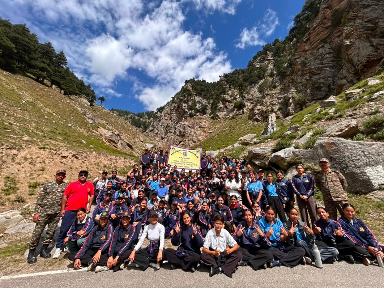 NCC cadets visited Chandika Temple, Roghi Panchayat