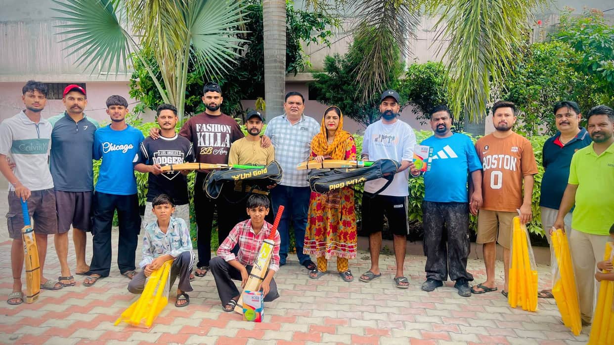 Cricket kits distributed to youth