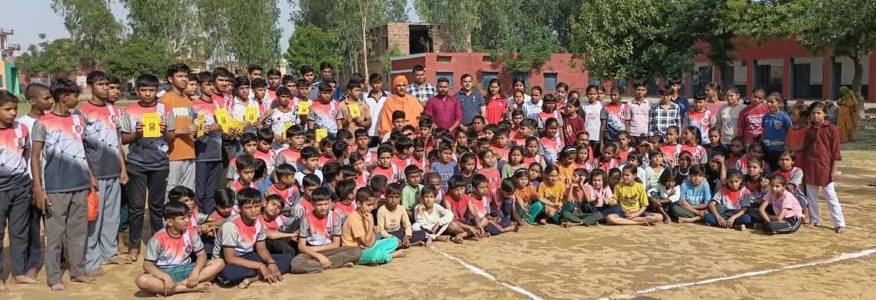 Players pledged to stay away from drugs by performing havan at the sports nursery.