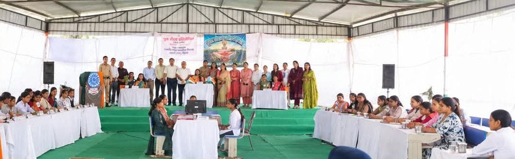 Students raised issues regarding the NEET paper leak and women's safety in the Youth Parliament.