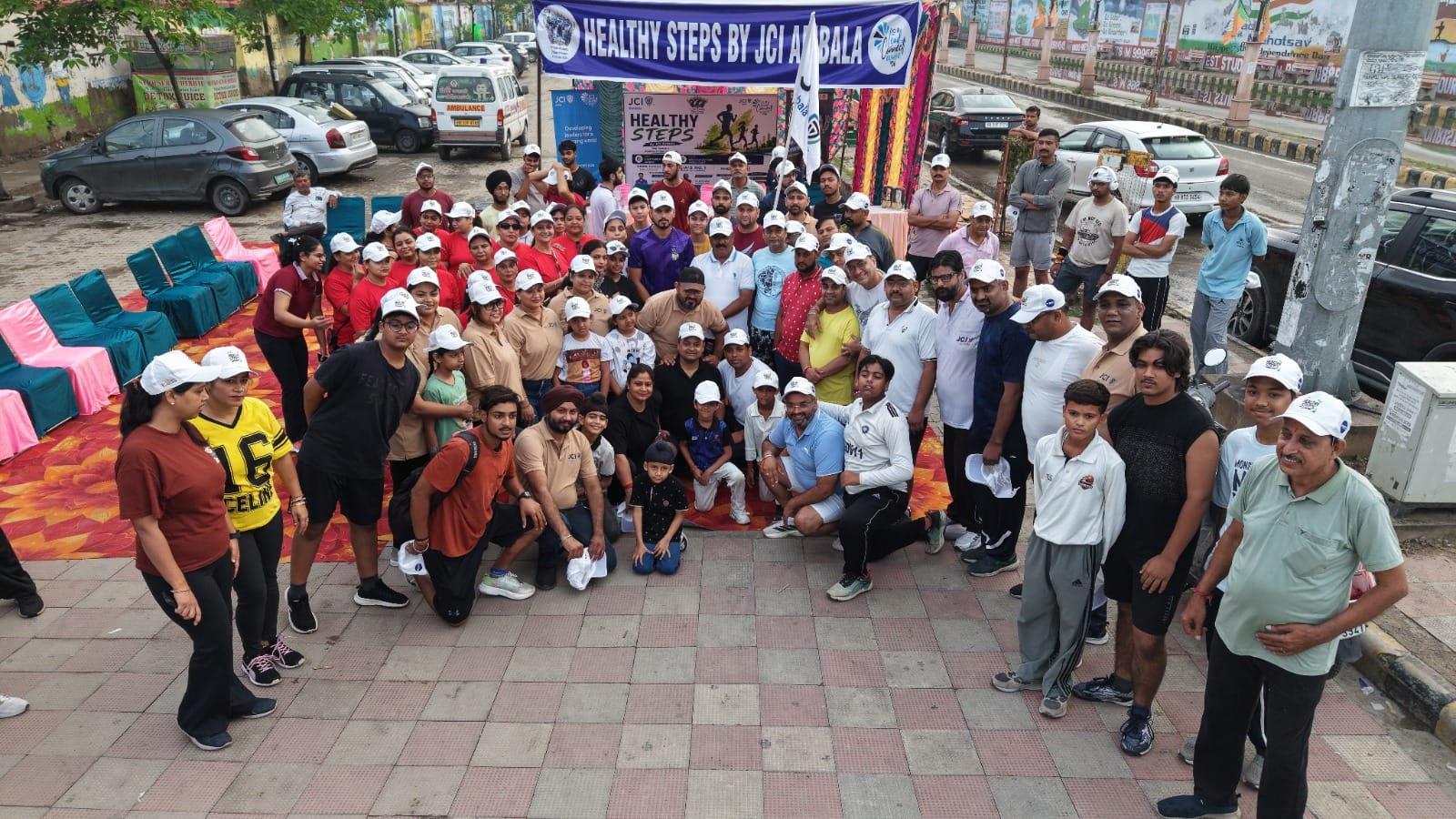 अंबाला के सुभाष पार्क में कार्यक्रम के दौरान मौजूद गणमान्य व जेसीआई पदाधिकारी। प्रवक्ता