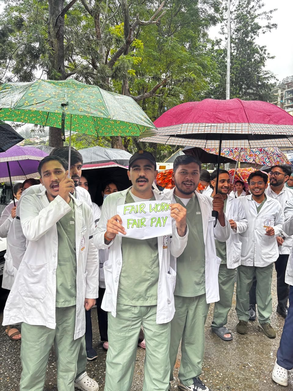 Demanding a hike in stipends, MBBS intern doctors have gone on a work boycott.