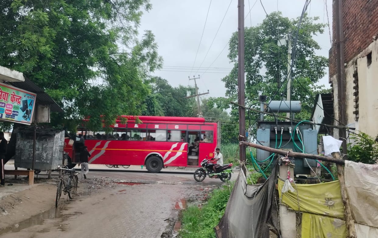 Transformers are placed adjacent to the road, fearing accidents every moment