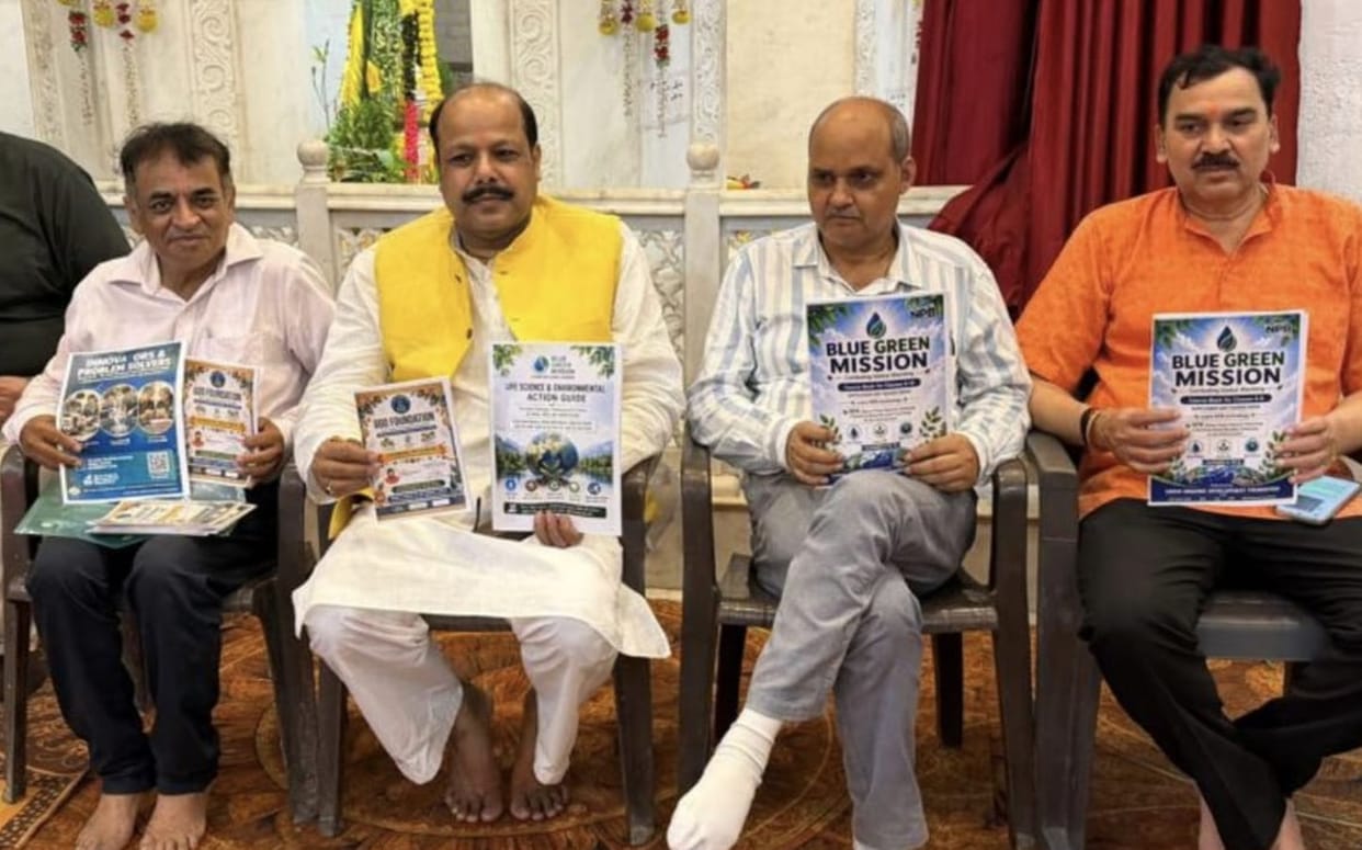 'Triple E' and 'Blue-Green Mission' launched at Gopeshwar Goshala.