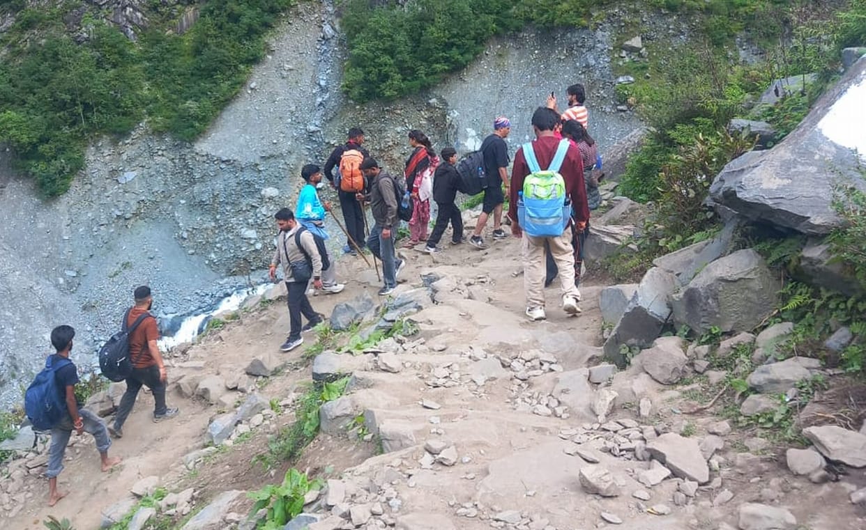 Pilgrims set out from Hadsar, Bharmour, and Holi for a glimpse of Kailash.