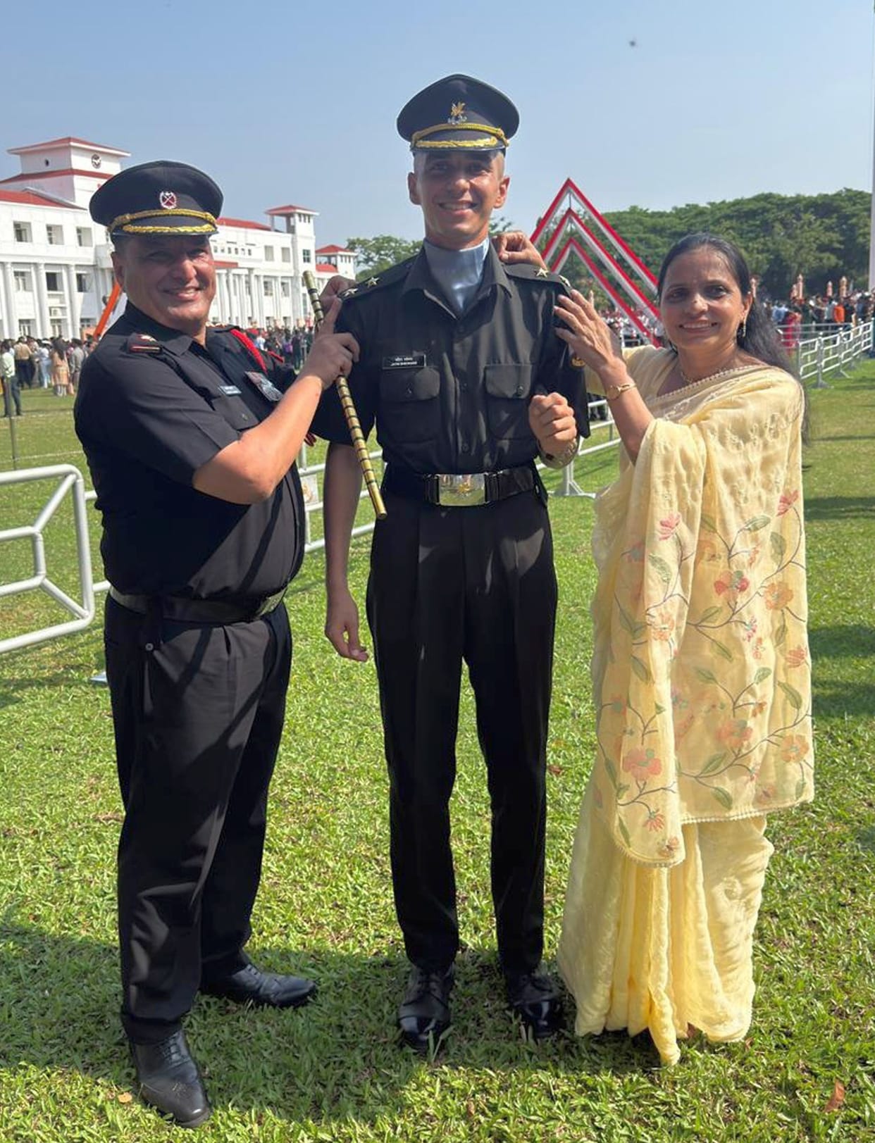Jatin Shyokand fulfilled his grandfather's dream by becoming a lieutenant.