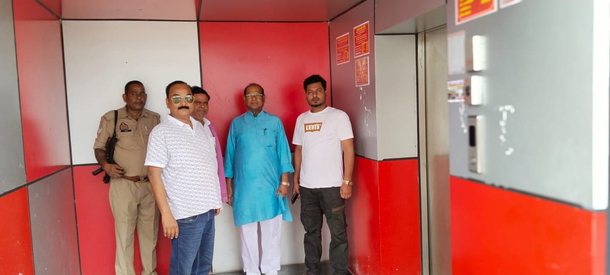 Passenger amenities exposed when MP visited the station.