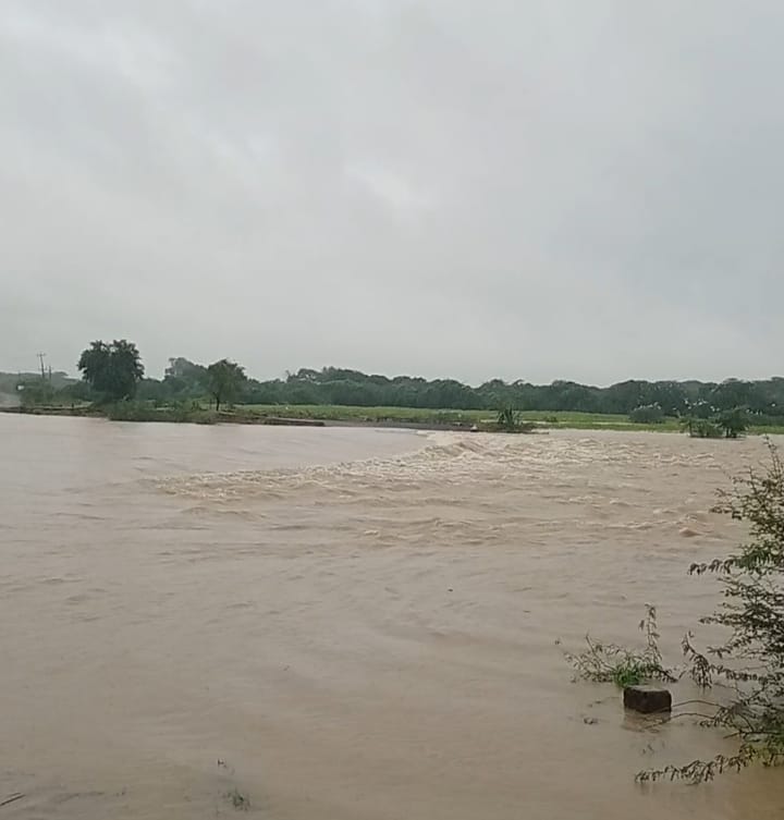 Water level of Chhech River rises; several routes blocked.