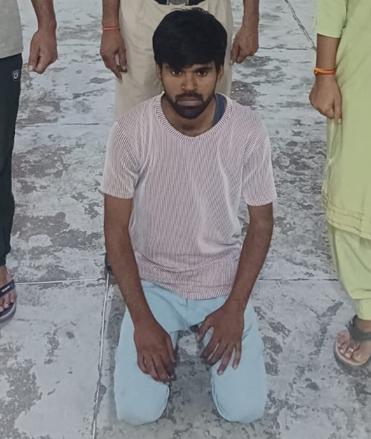 Accused arrested for stealing wire from a house.