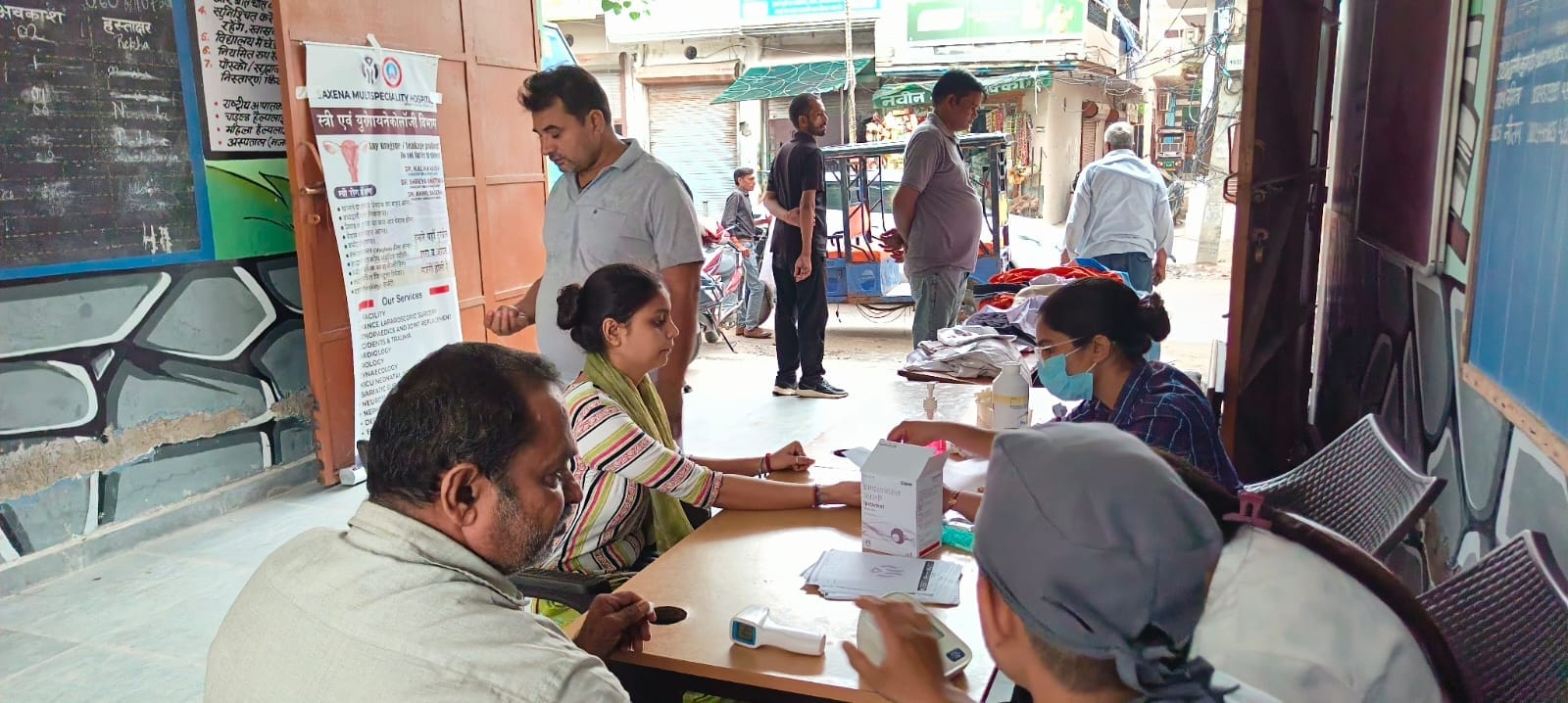 फोटो :  : सोनीपत के राजकीय कन्या उच्च विद्यालय, गढ़ी घसीटा में लगे शिविर के दौरान स्वास्थ्य ज