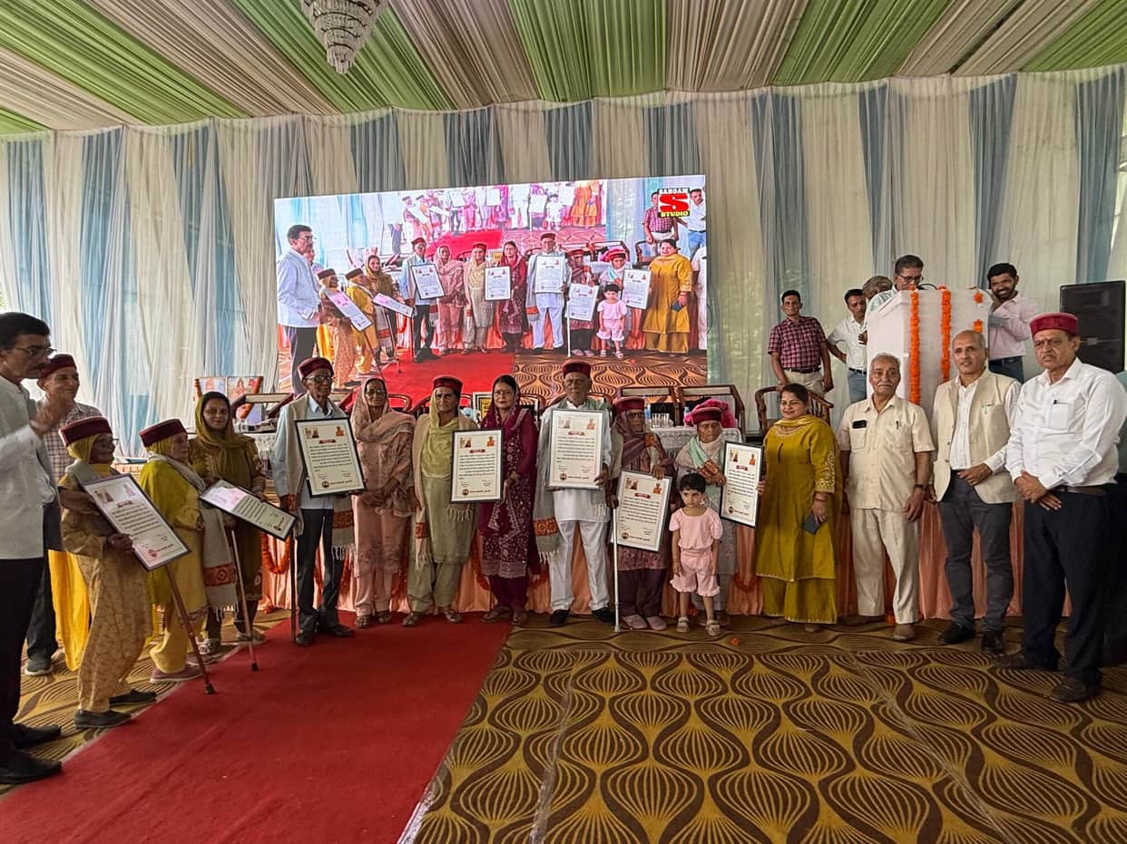 250 senior citizens aged over 80 honored in Ghumarwin.