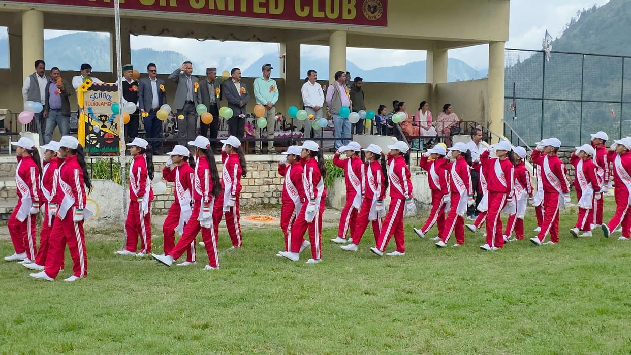 Juri School won the march past after defeating Jhakri School