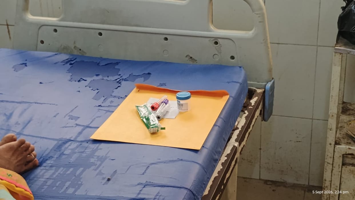 Wait two hours to get medication and four hours to have blood samples collected in the TB ward.