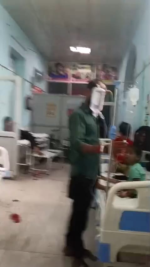Outbreak of viral diseases, including swine flu, intensifies; hospitals crowded with patients.