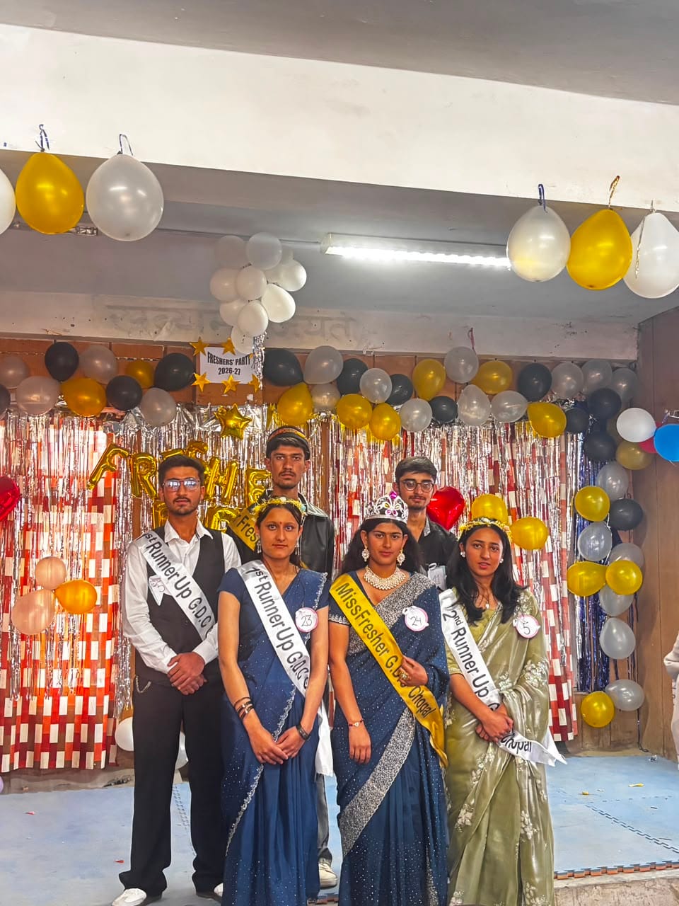 Dhruv became Mr. Fresher and Simran became Miss Fresher