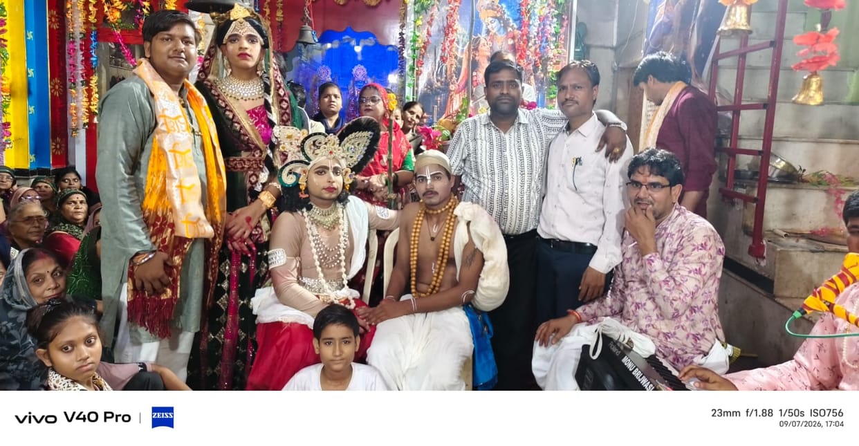 The episodes of the slaying of Jarasandha and the story of Sudama were narrated during the Shrimad Bhagavat Katha.