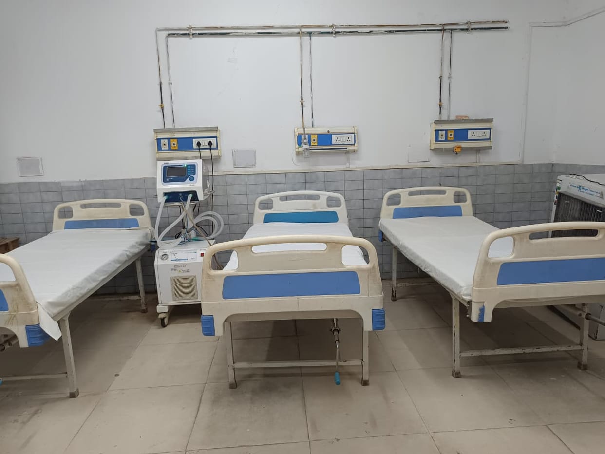 A six-bed isolation ward is already ready, but the district hospital lacks kits for swine flu testing.
