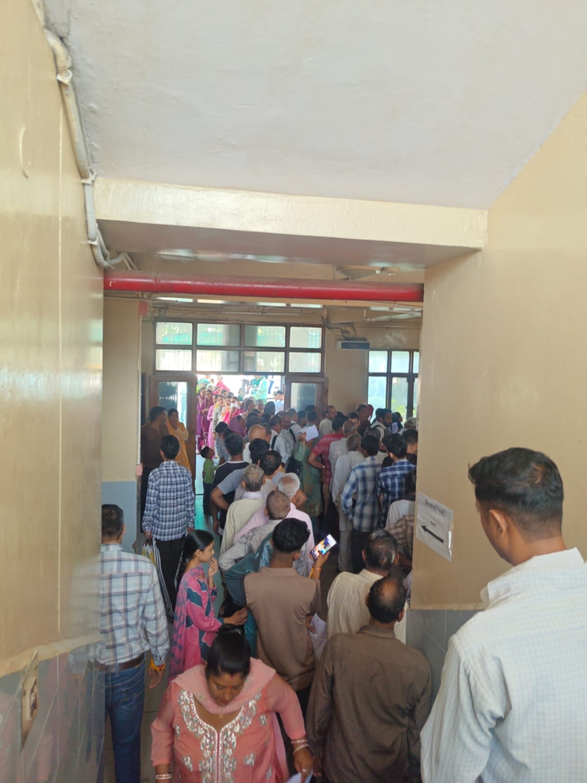 QR scanner facility at regional hospital in limbo; patients still in queues.