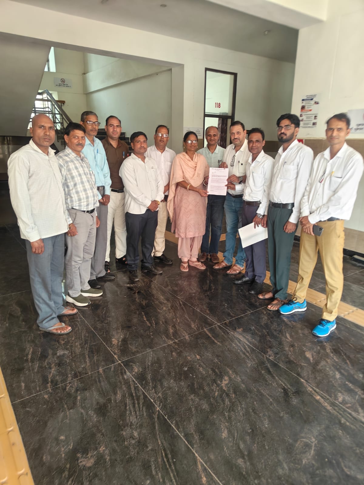Memorandum submitted regarding teachers' demands.