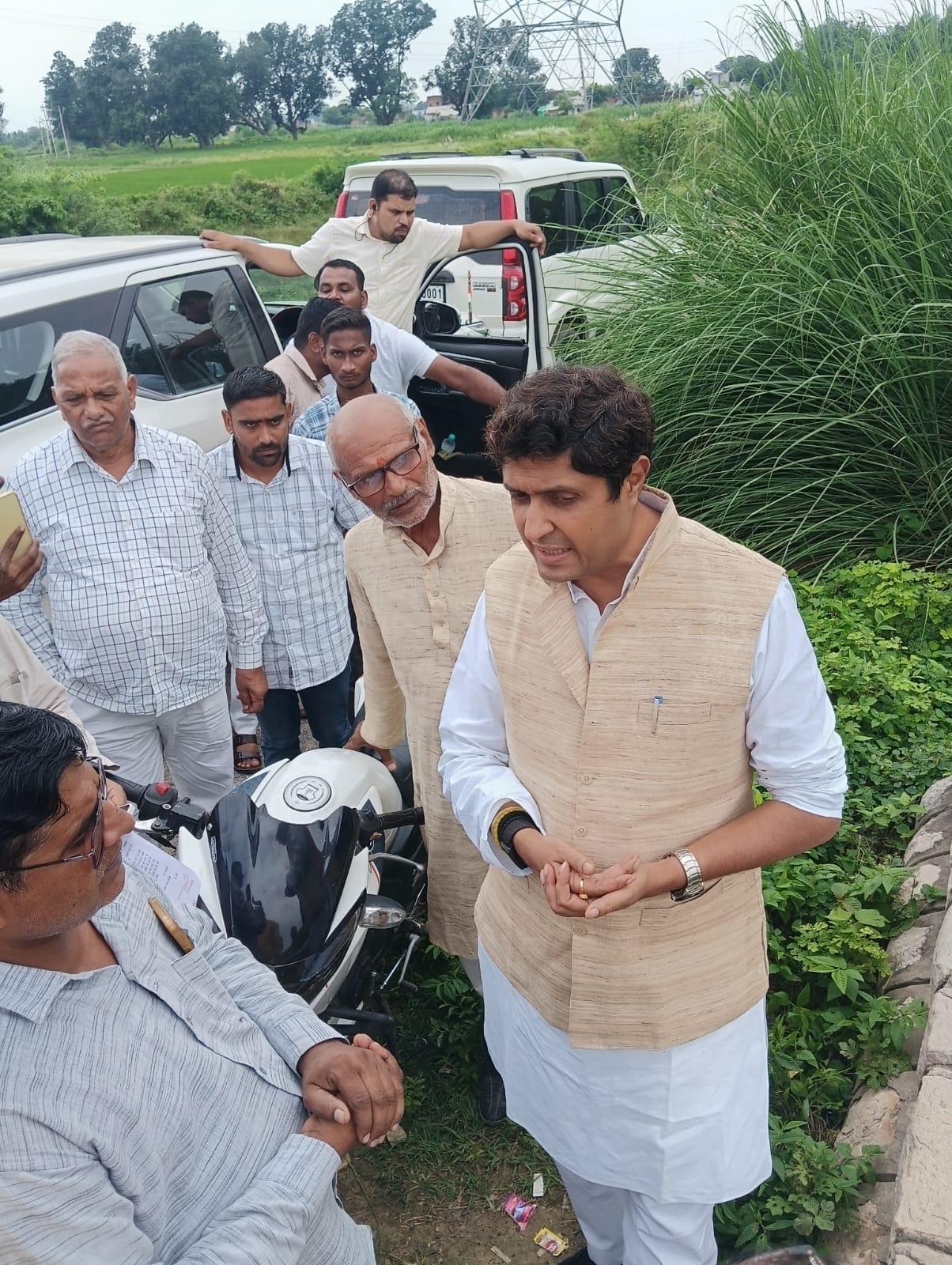 MP Ujjwal Raman took stock of the waterlogging situation