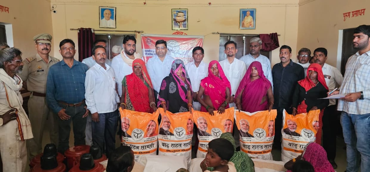 MLA distributed ration kits to flood victims