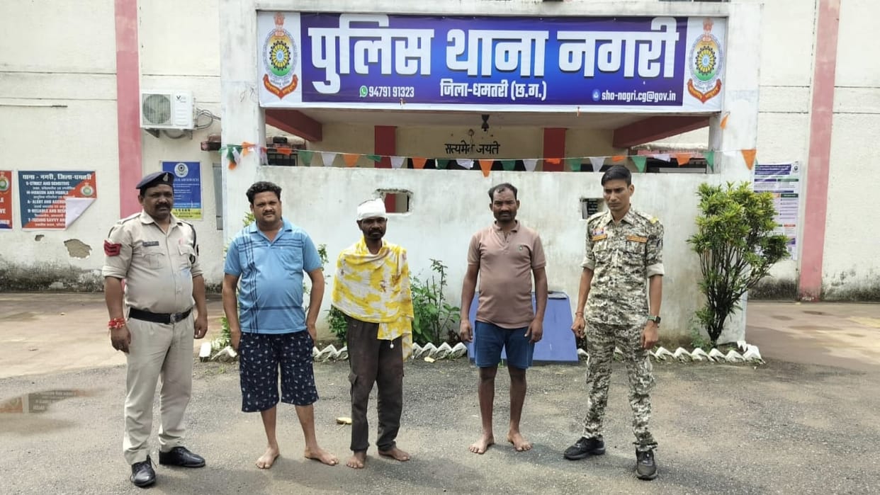 Pickup truck loaded with cattle overturns; investigation reveals smuggling racket; three accused arrested.