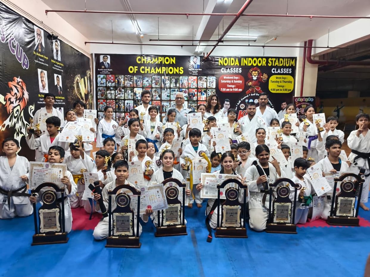 70 players took part in the karate belt test.