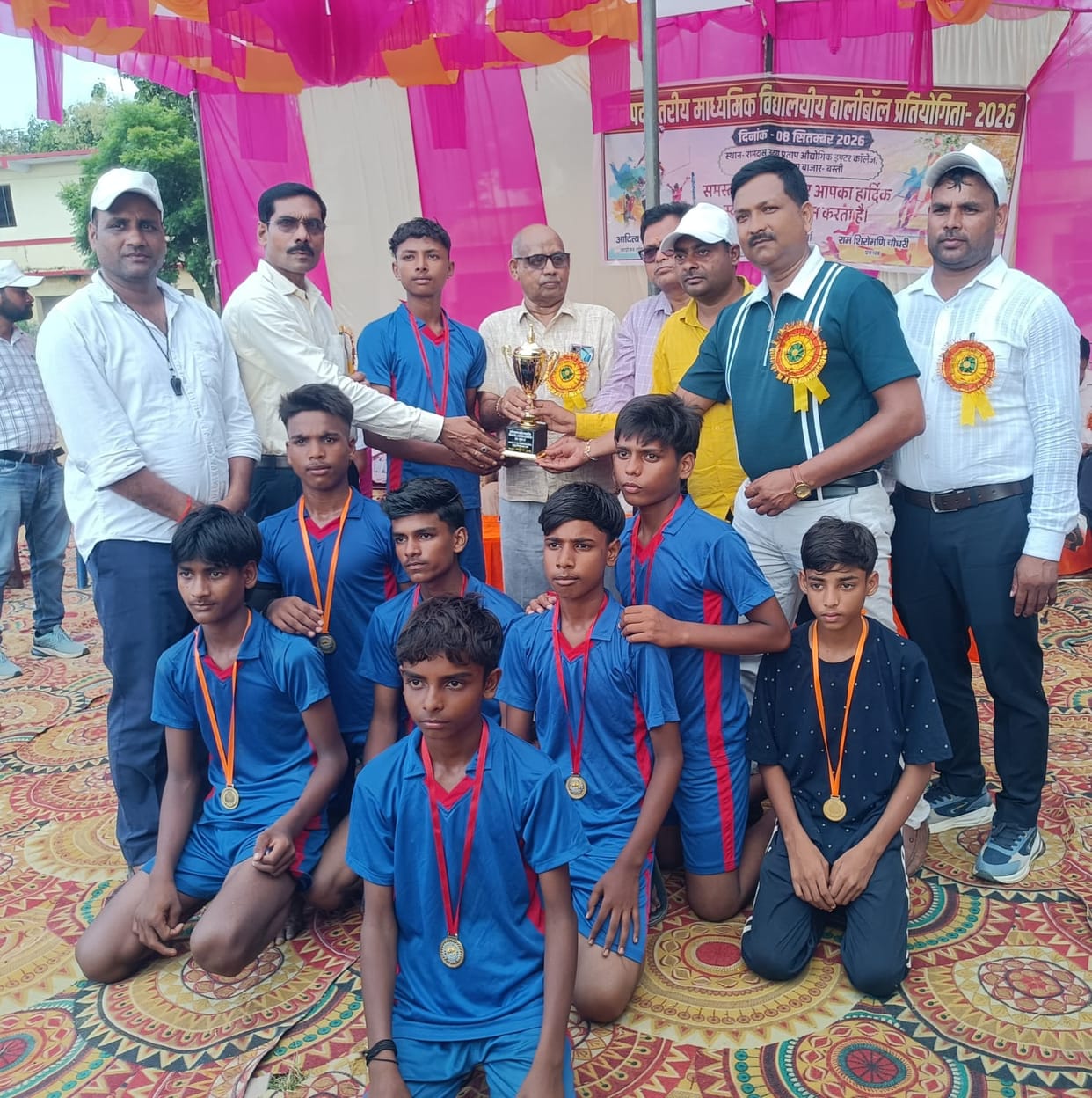Volleyball thrill in Bhatpurwa, 22 teams showed their strength