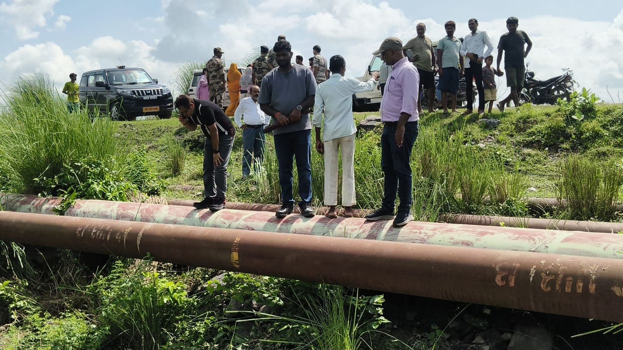 Water and ashes were removed from the village by installing a pumping set