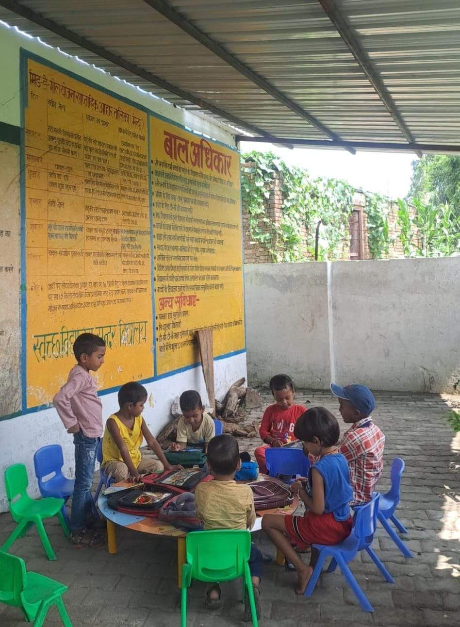 1021 Anganwadi centres do not have buildings, with classes being held in tin sheds and under trees.