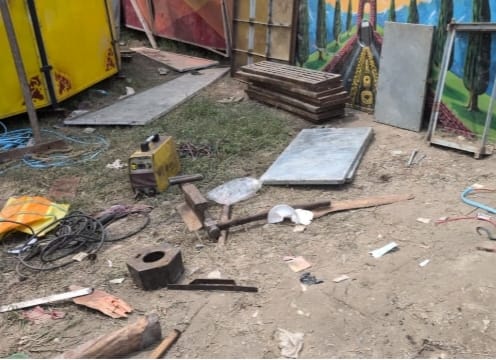 चेरियां बरियारपुर में झूला टूटने के बाद अफवाह भगदड़