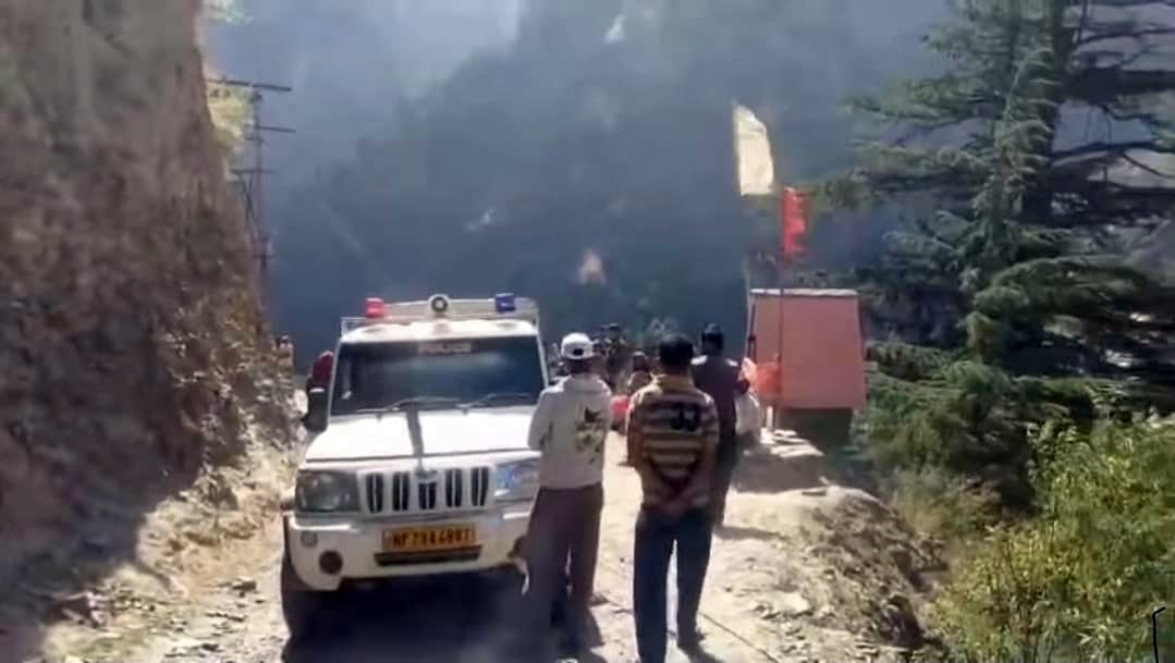 Work on the power line being laid for Pangi halted.