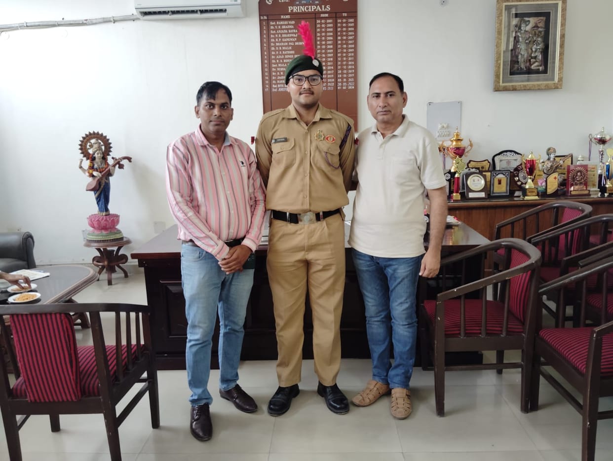 Under Officer Devesh selected for the RD Camp.