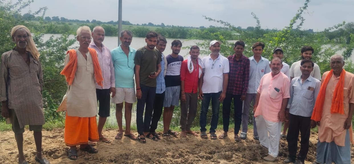 Fields turned into ponds... 200 bighas of land barren for 10 years.