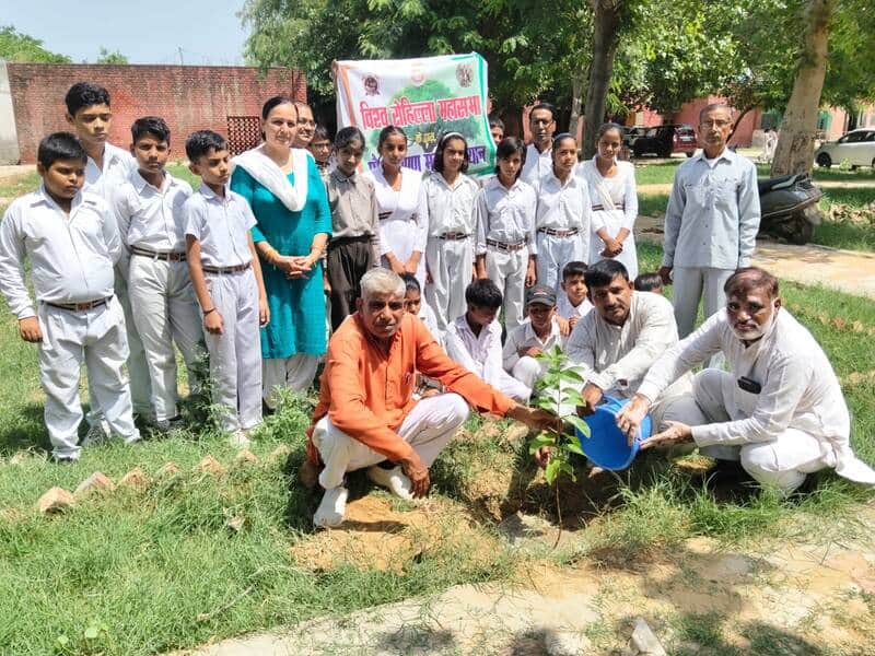 Celebrated birthday by planting saplings.