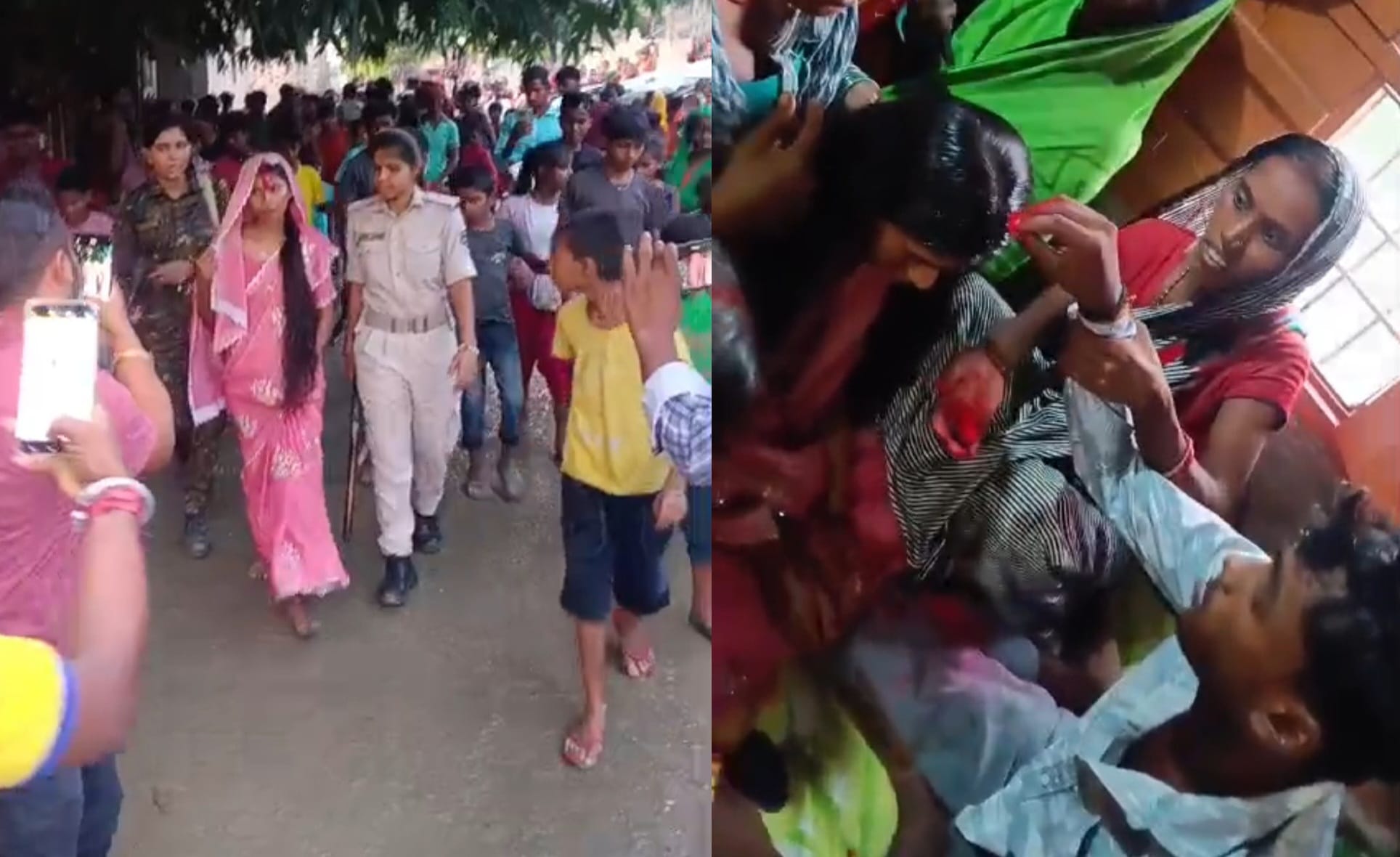 ग्रामीणों ने पकड़कर कराई शादी