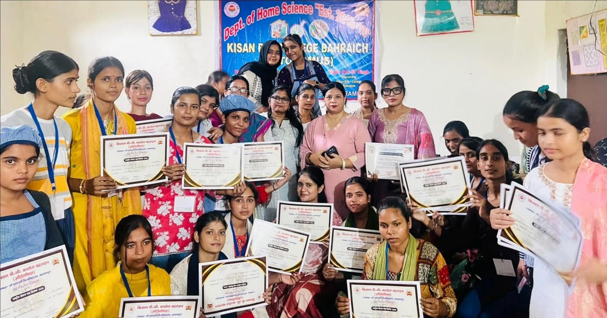 Female students showcased their talent during Nutrition Month and received awards.