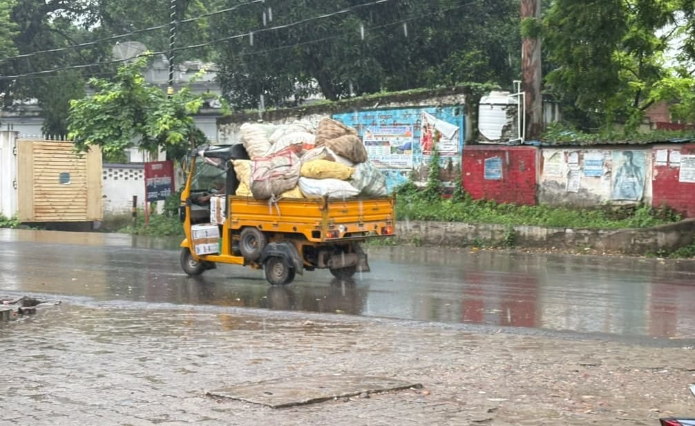 22 mm of rain fell due to change in wind direction