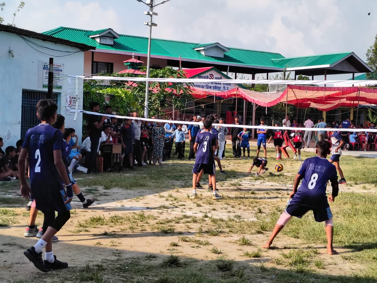 Under-14 sports competitions begin in Sujanpur; 270 players from 22 schools are participating.